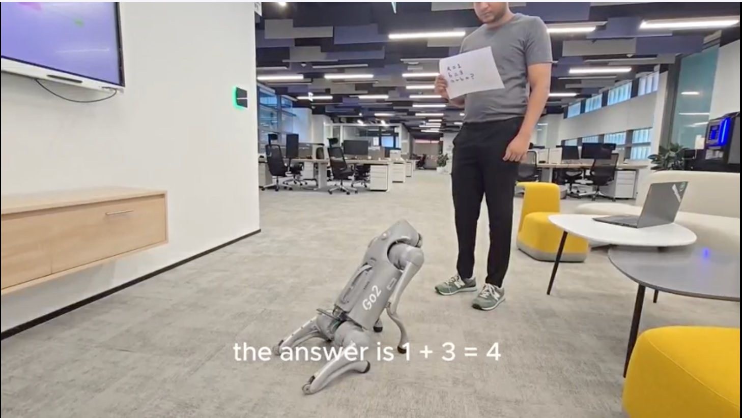 Robot dog with multimodal LLM